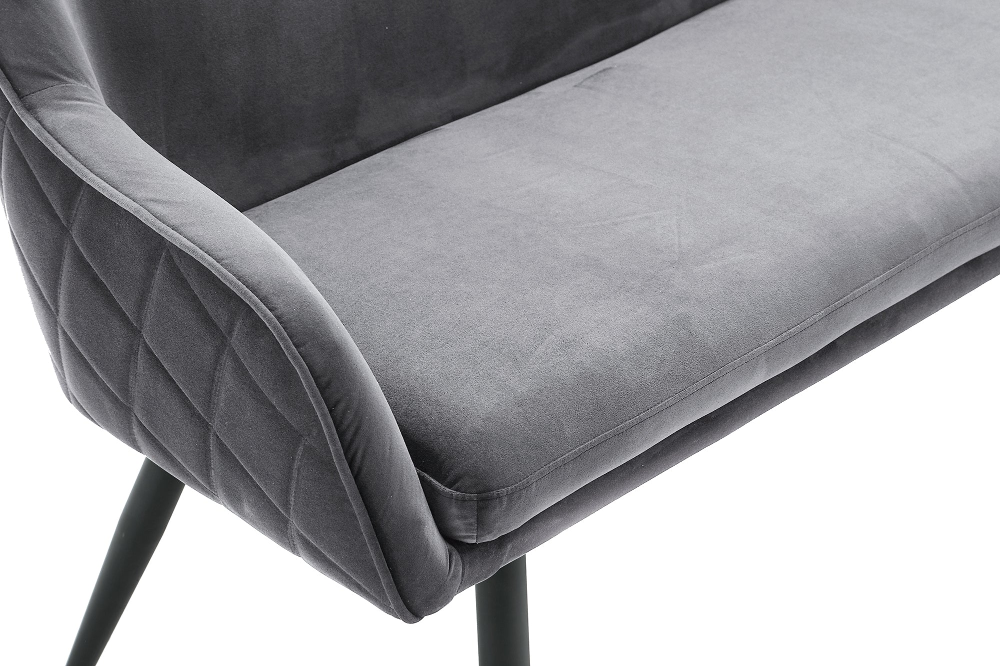 Sales Fever - Sitzbank 160 cm Samt Grau