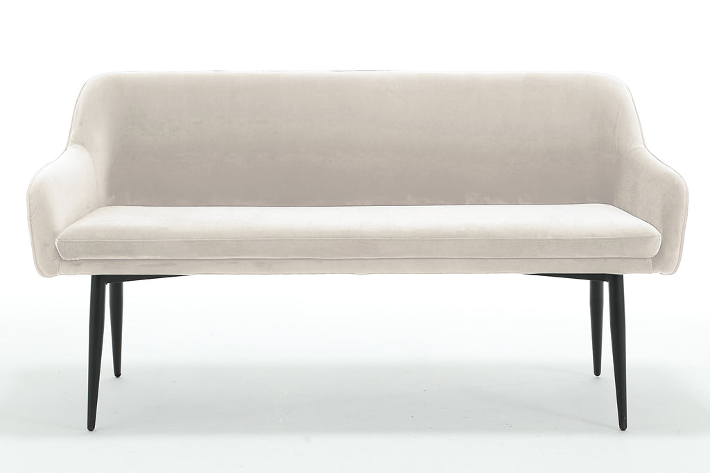 Sales Fever - Sitzbank 160 cm Samt Creme