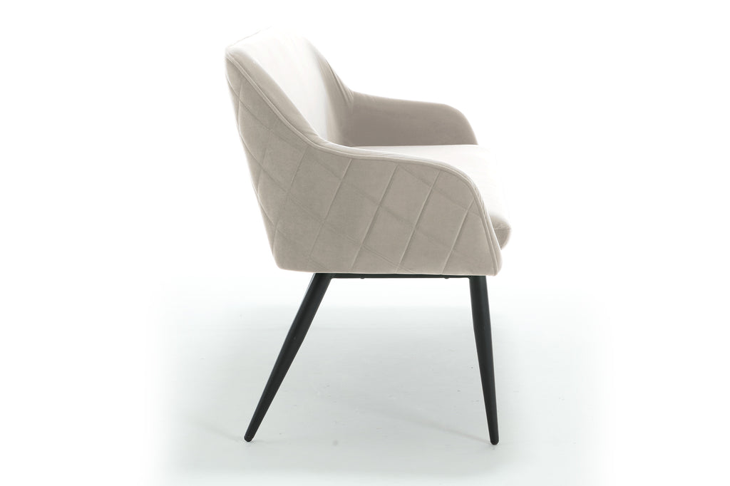 Sales Fever - Sitzbank 160 cm Samt Creme