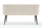 Sales Fever - Sitzbank 160 cm Samt Creme