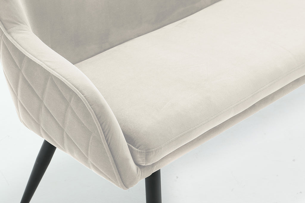 Sales Fever - Sitzbank 160 cm Samt Creme