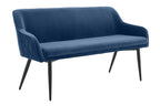 Sales Fever - Sitzbank 160 cm Samt Blau