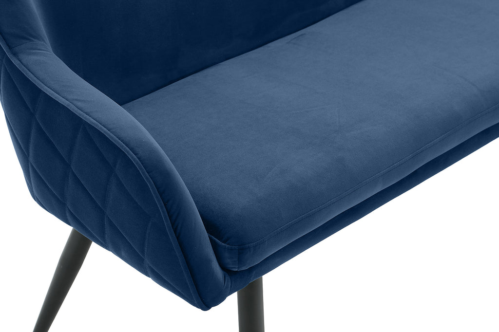 Sales Fever - Sitzbank 160 cm Samt Blau