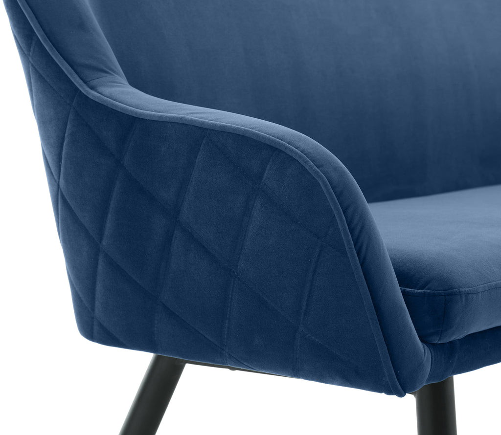 Sales Fever - Sitzbank 160 cm Samt Blau