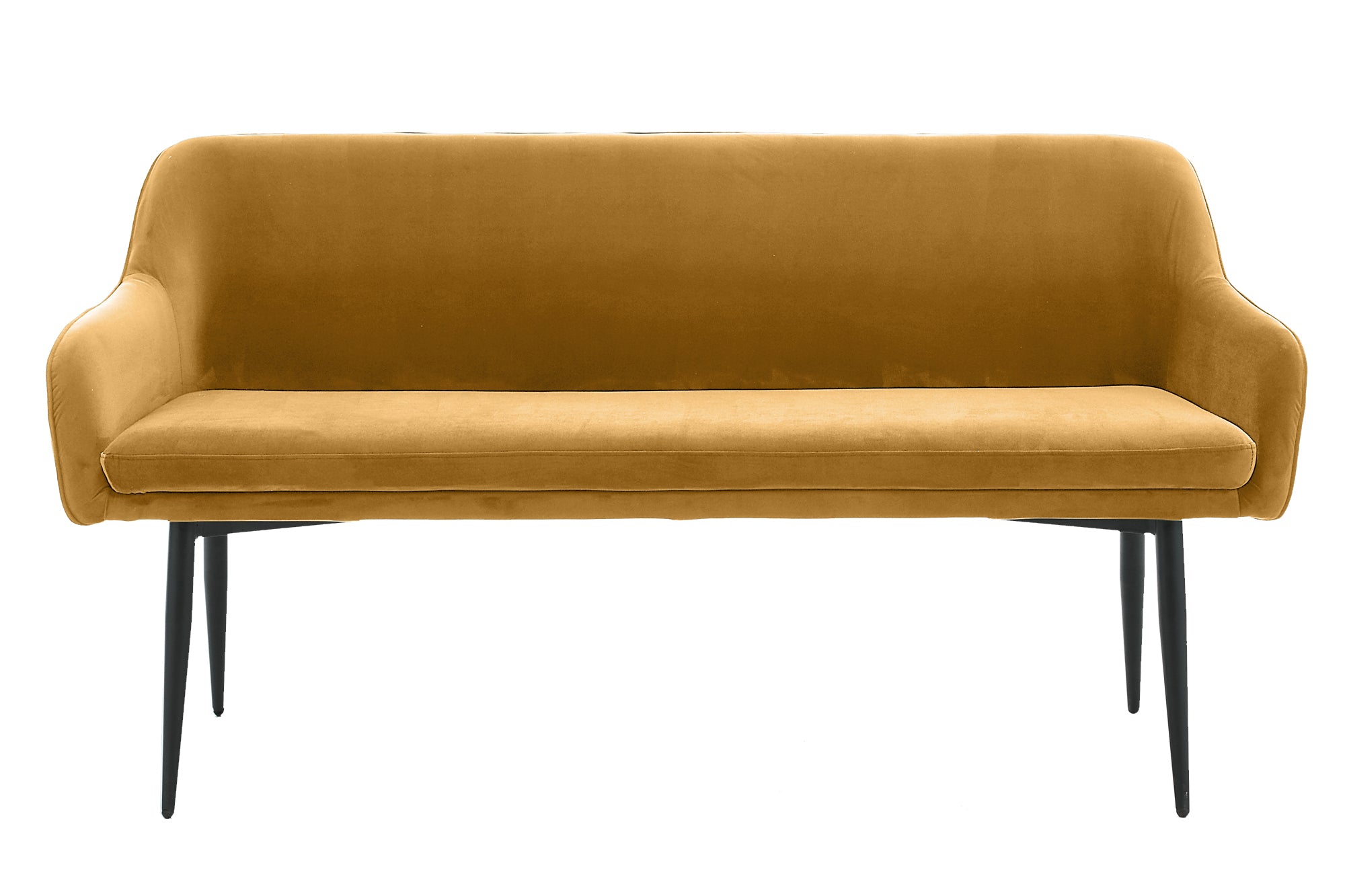 Sales Fever - Sitzbank 160 cm Samt Senfgelb