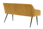 Sales Fever - Sitzbank 160 cm Samt Senfgelb