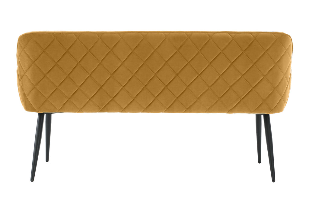Sales Fever - Sitzbank 160 cm Samt Senfgelb