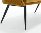 Sales Fever - Sitzbank 160 cm Samt Senfgelb