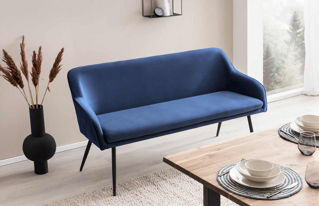 Sales Fever - Sitzbank 160 cm Samt Blau