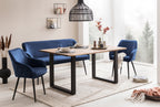 Sales Fever - Sitzbank 160 cm Samt Blau