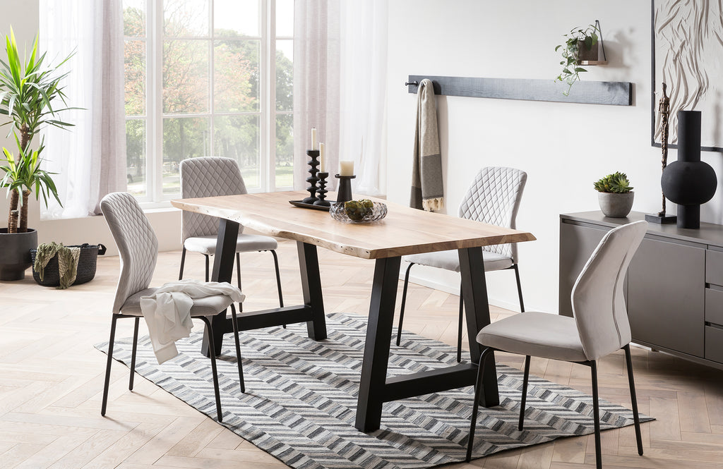 Sales Fever - Stuhl 2er Set Hellgrau#