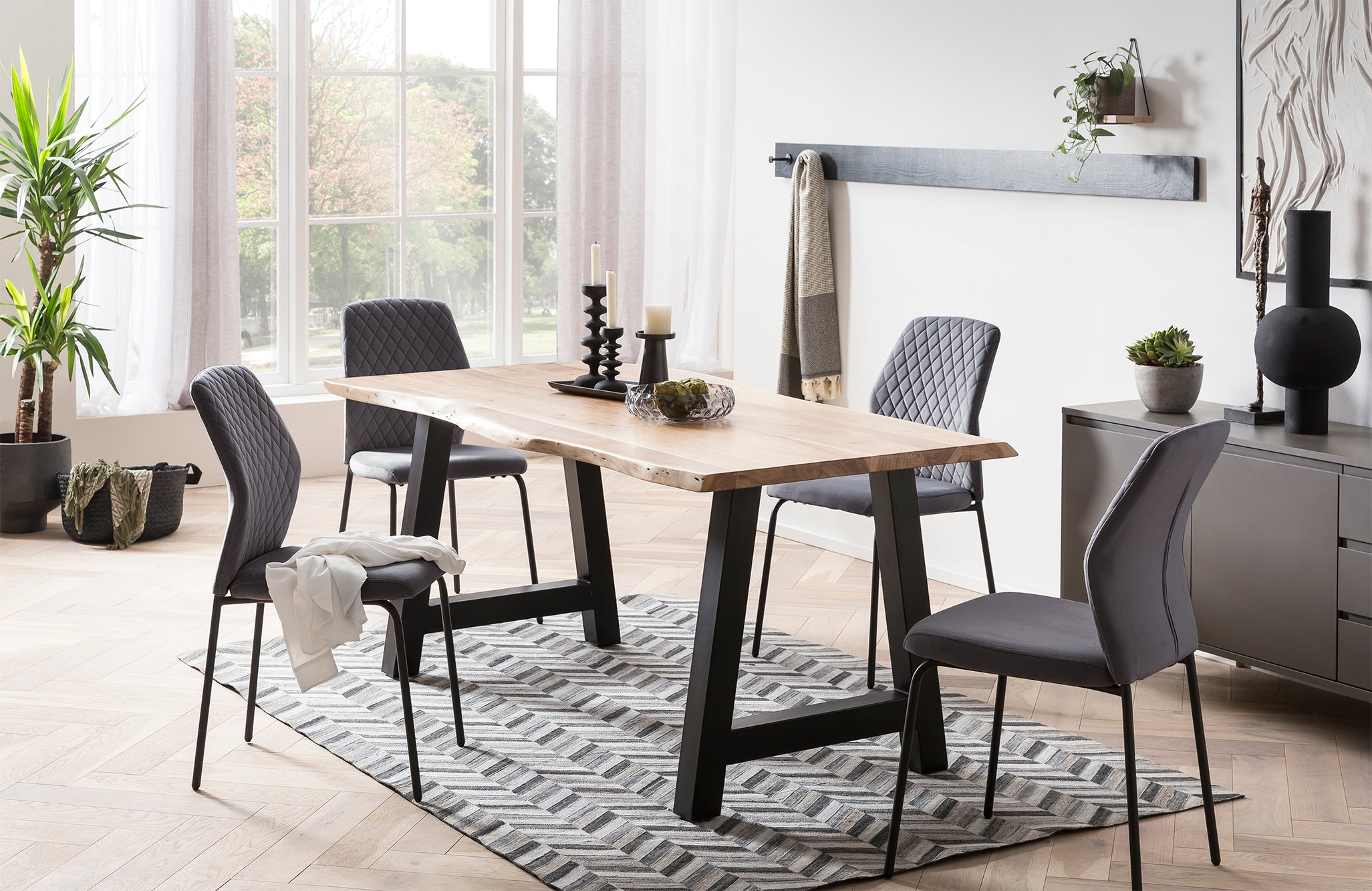 Sales Fever - Stuhl 2er Set Grau#