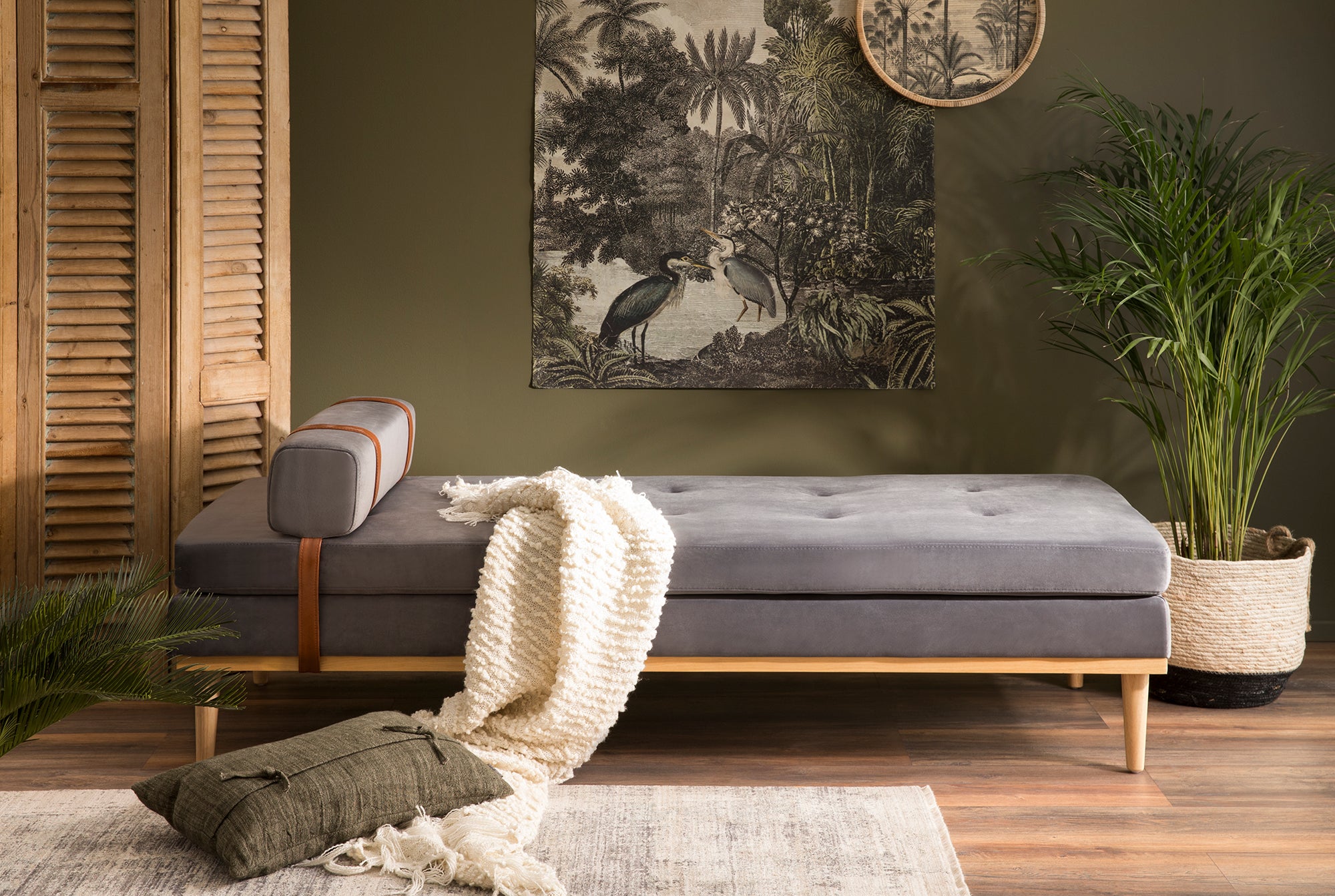 Sales Fever - Daybed Samt grau