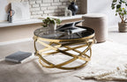Sales Fever - Couchtisch Gold/Grau Ø 80 cm