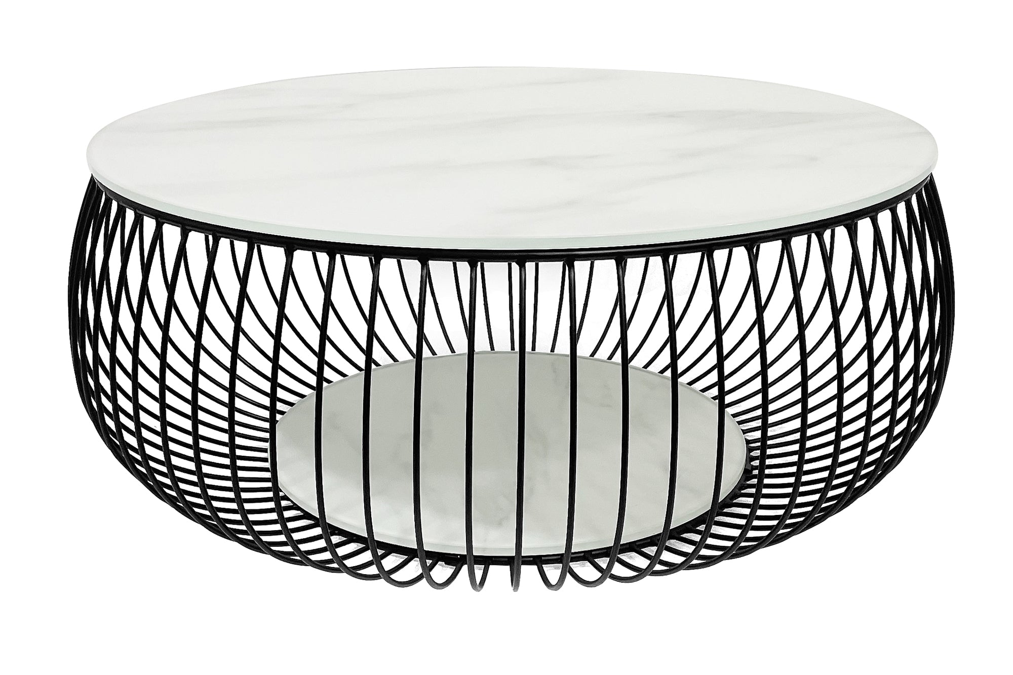Sales Fever - Couchtisch Ø 86 cm Schwarz/Weiß
