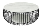Sales Fever - Couchtisch Ø 86 cm Schwarz/Weiß