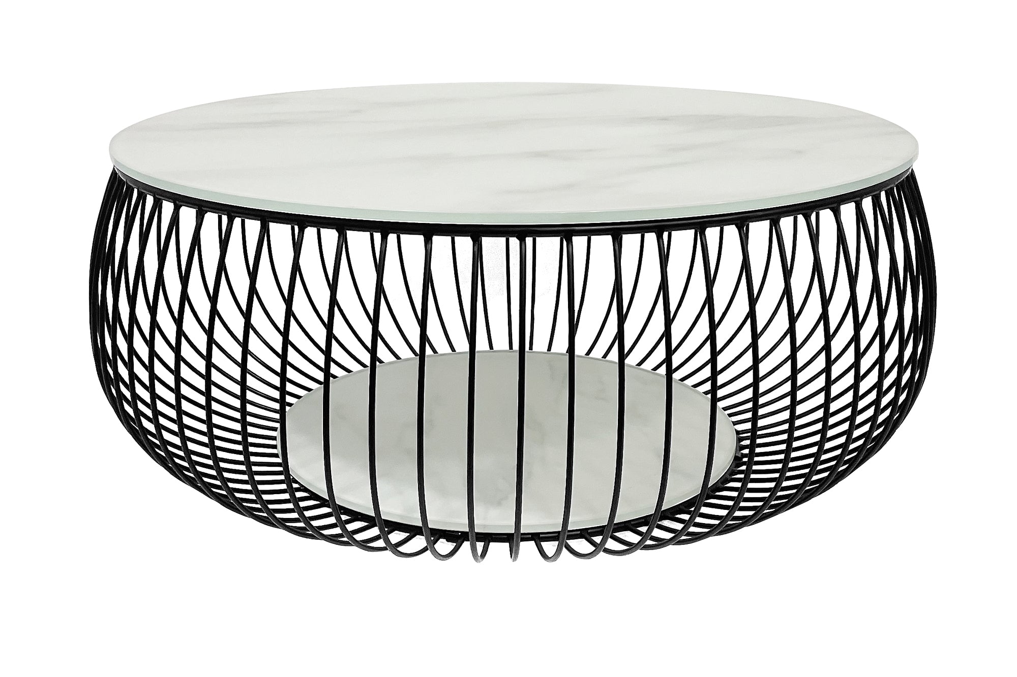 Sales Fever - Couchtisch Ø 86 cm Schwarz/Weiß