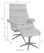 Relaxsessel mit Hocker