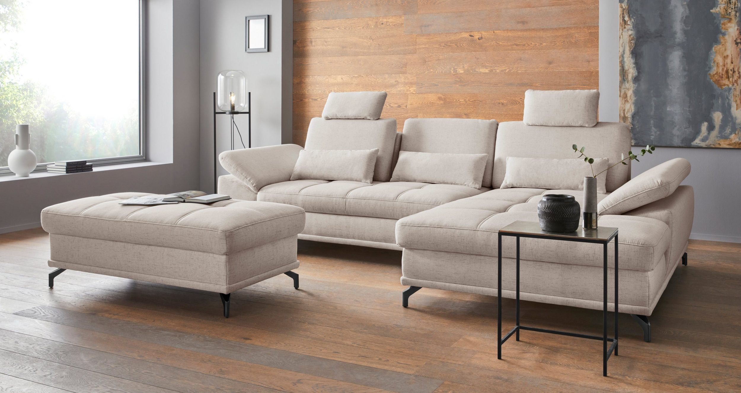 Ecksofa Costello mit Sitztiefenverstellung
