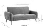 2-Sitzer Moby Cord grau Emden