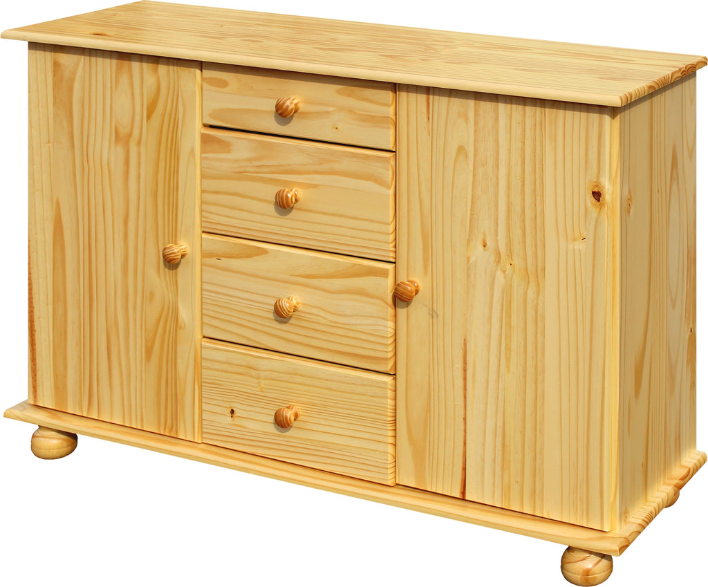 Möbilia - Kommode 119x38x81 cm natur