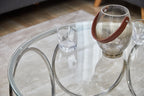 Sales Fever - Couchtisch Ø 80 cm Silber/Klarglas