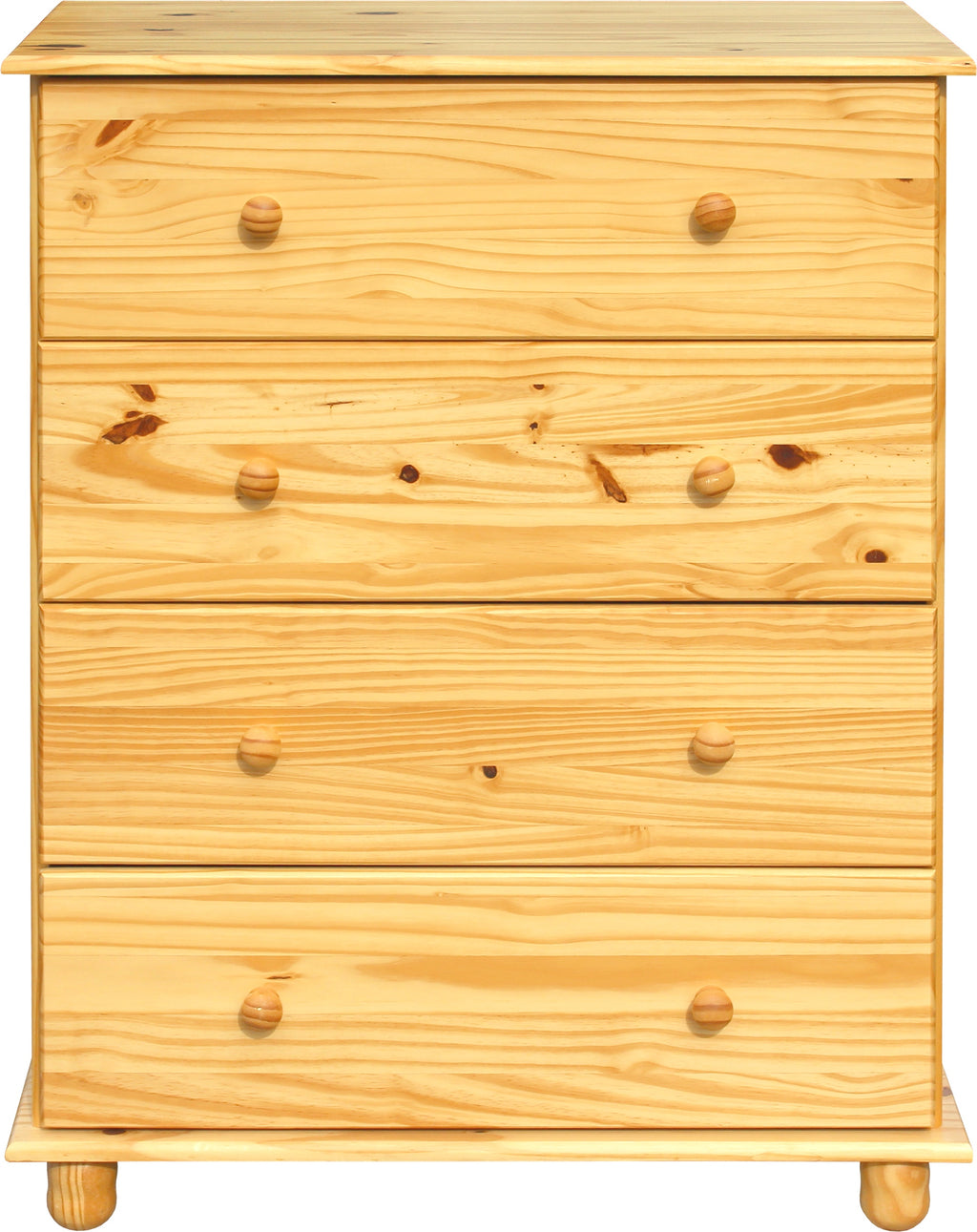 Möbilia - Kommode 80x43x102 cm natur