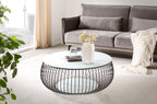 Sales Fever - Couchtisch Ø 86 cm Schwarz/Weiß
