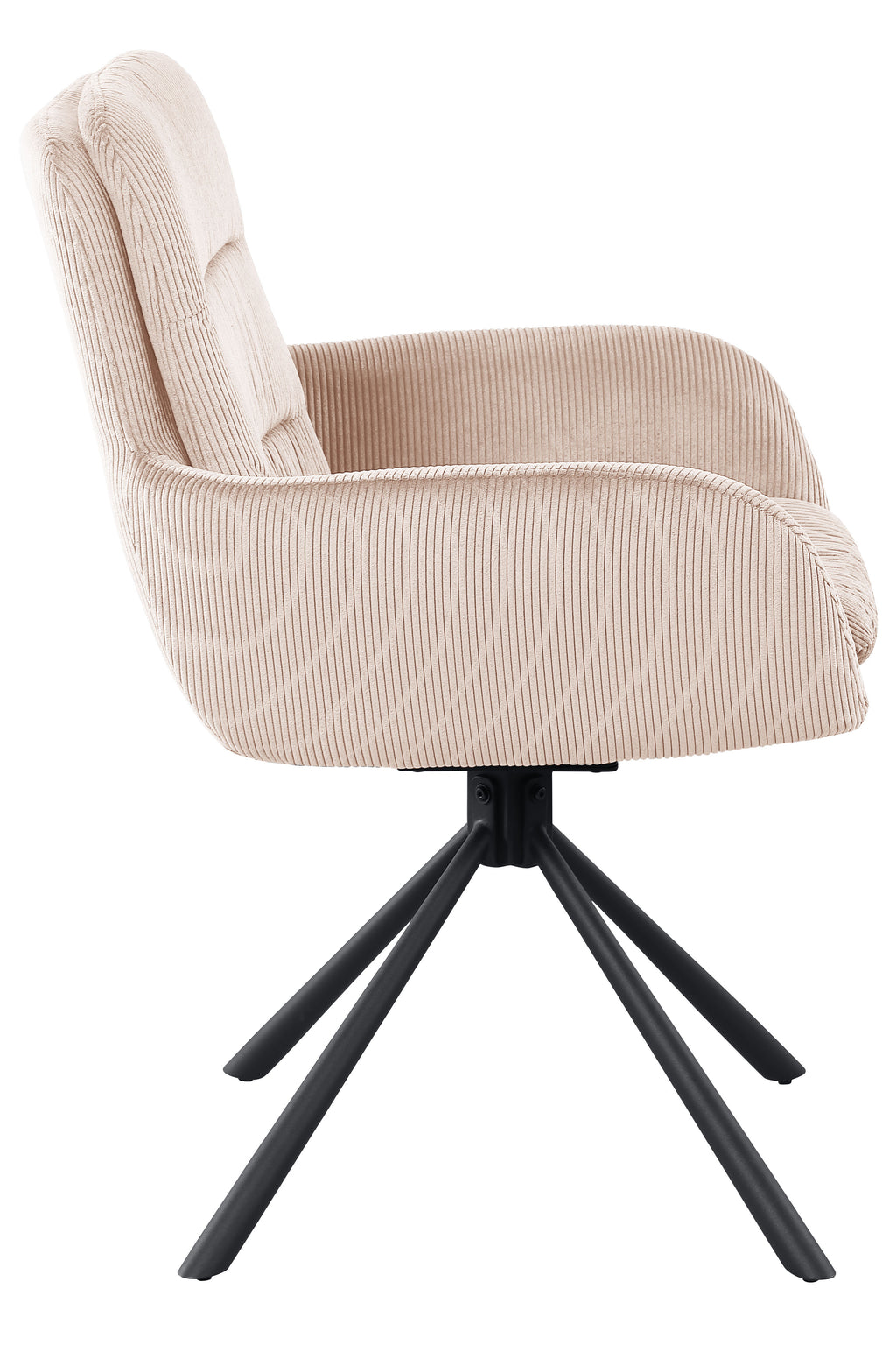Sales Fever - Armlehnstuhl in Cord-Optik Beige