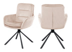 Sales Fever - Armlehnstuhl in Cord-Optik Beige