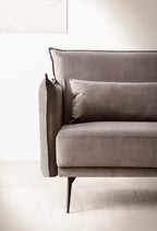 Sales Fever - 3-Sitzer Sofa Samt Grau