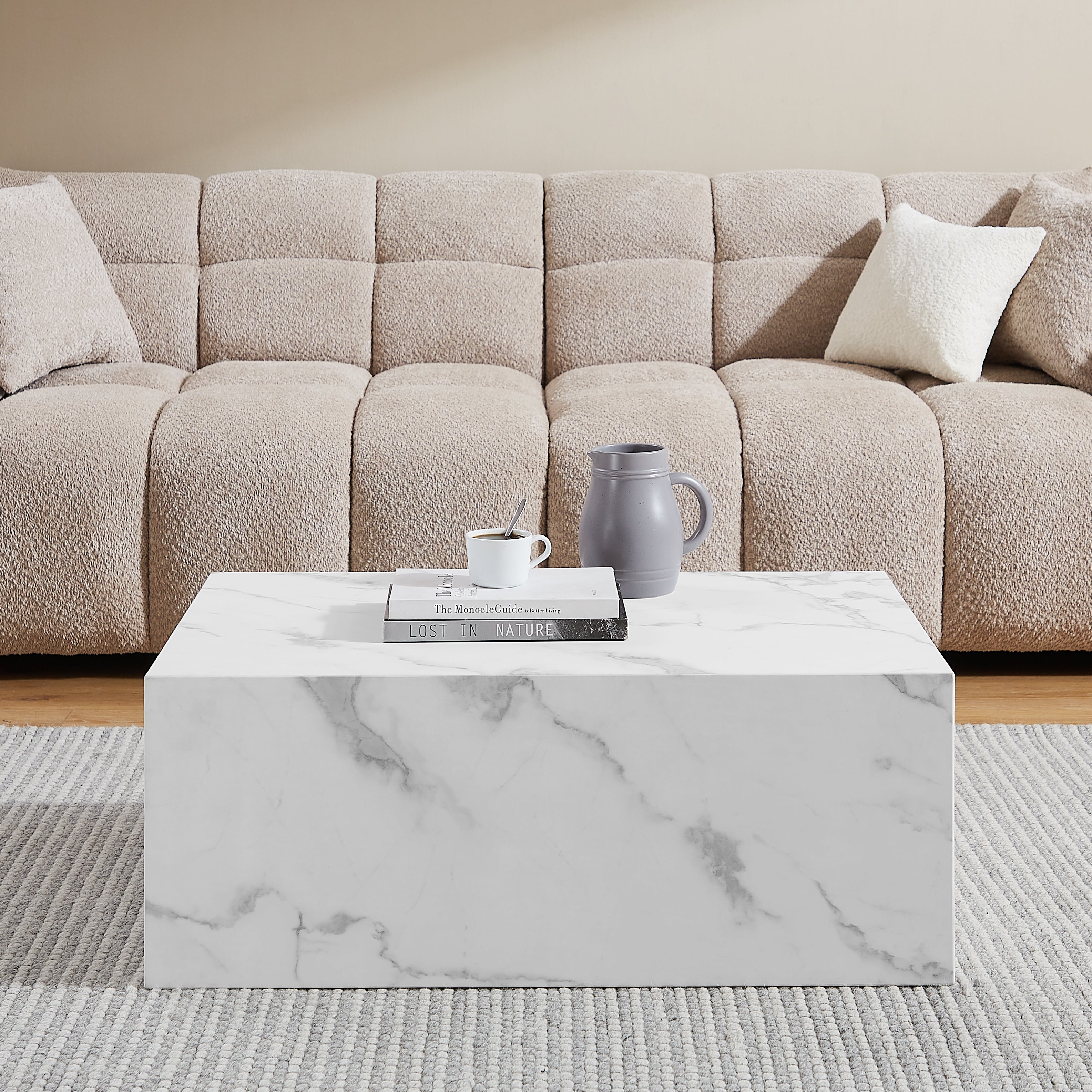 Sales Fever - Couchtisch Weiß 90x60 cm