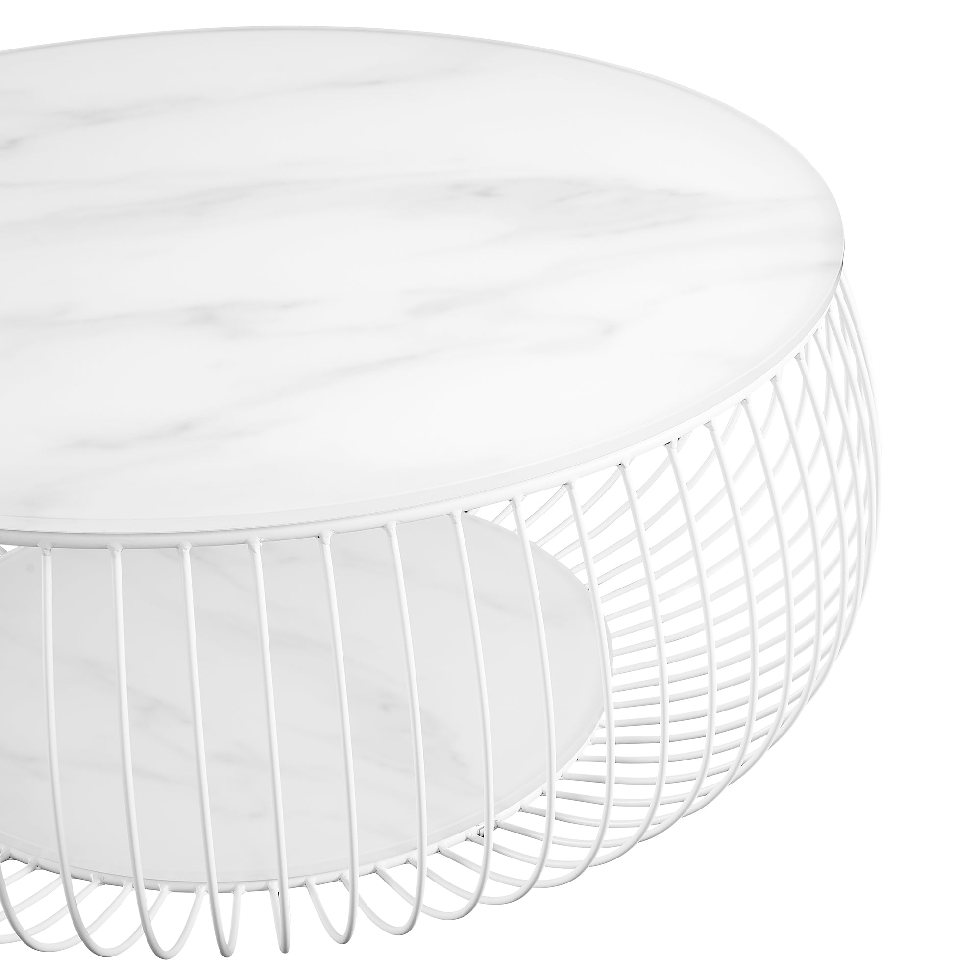 Sales Fever - Couchtisch Ø 86 cm Weiß