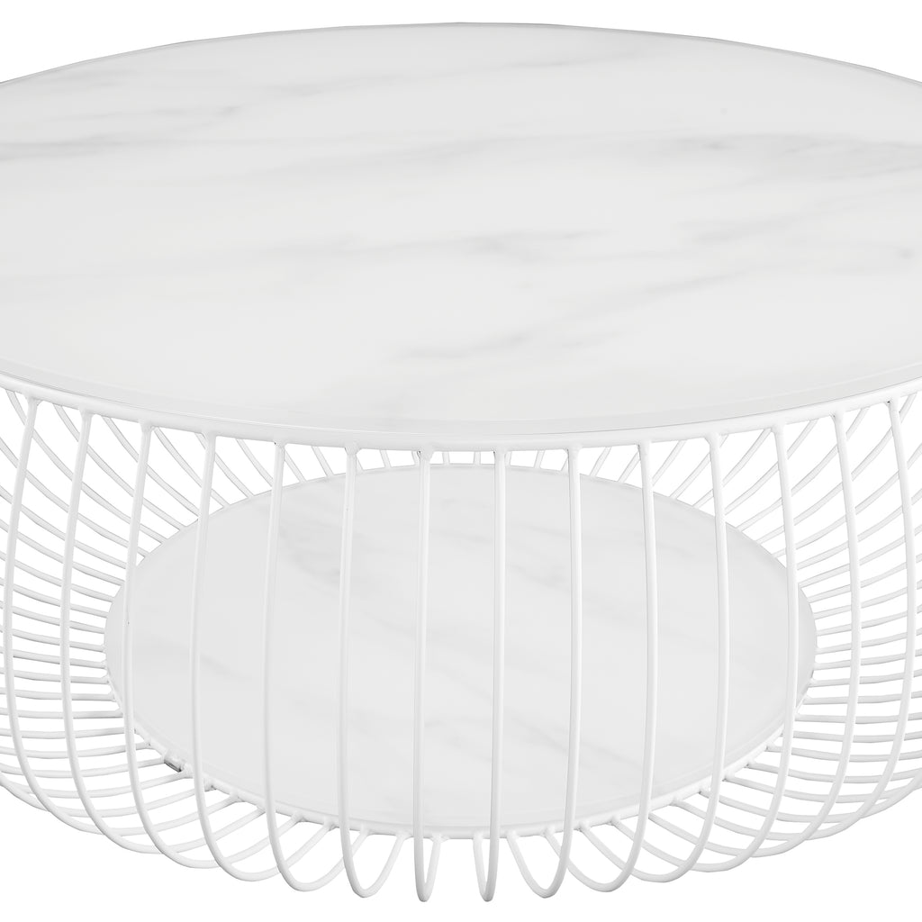 Sales Fever - Couchtisch Ø 86 cm Weiß