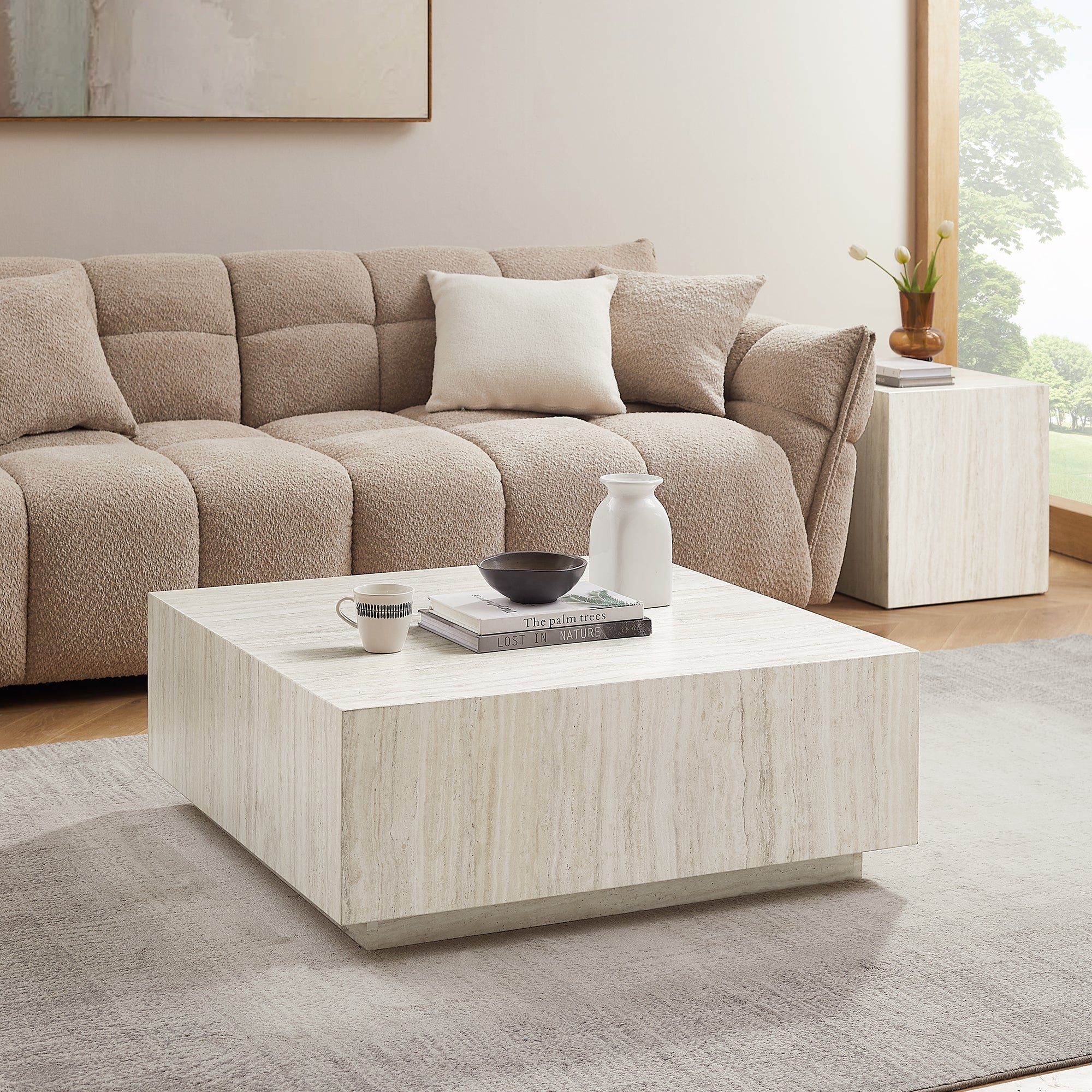 Sales Fever - Couchtisch Travertin 90x90 cm