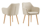 Sales Fever - Armlehnstuhl Strukturstoff Beige