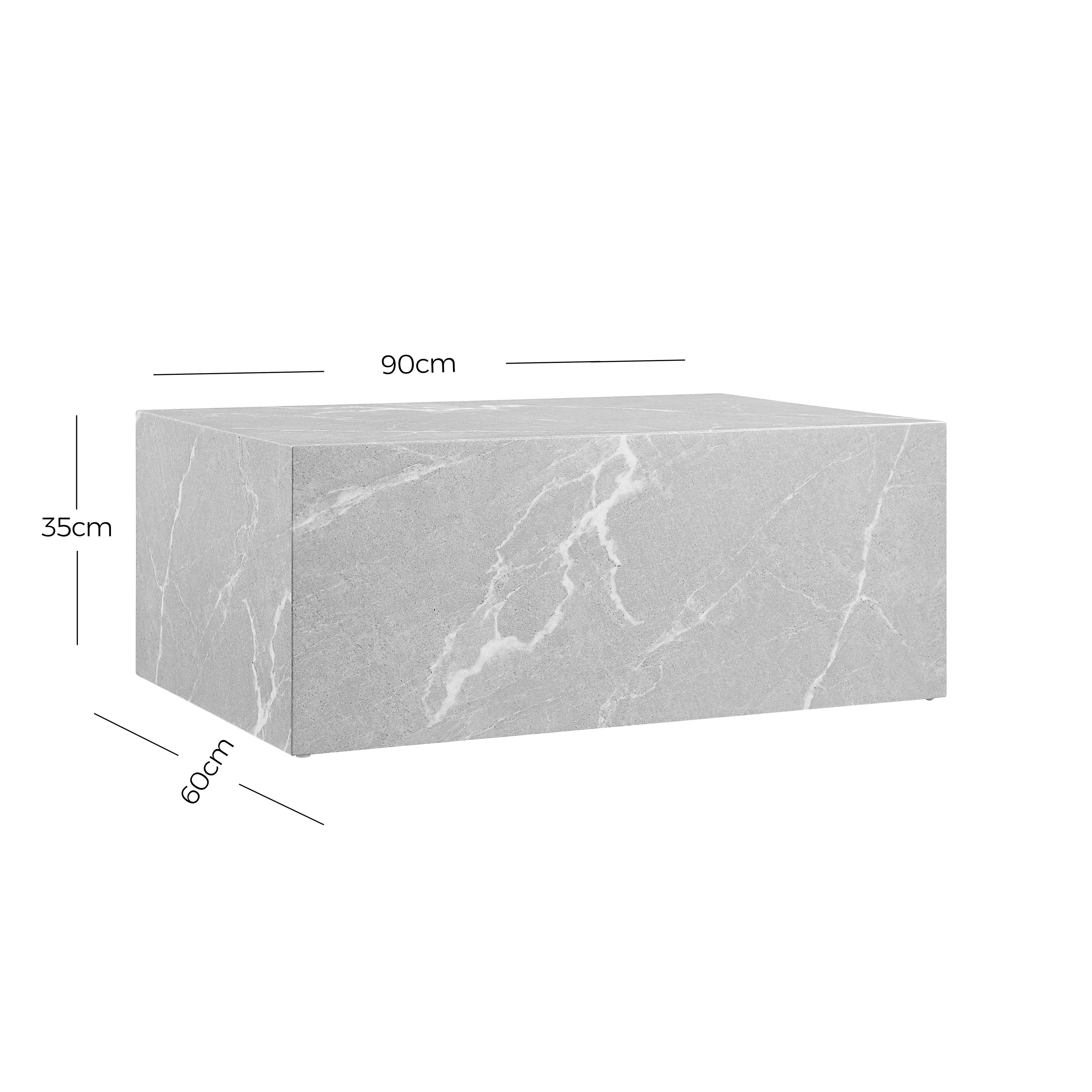 Sales Fever - Couchtisch Grau 90x60 cm