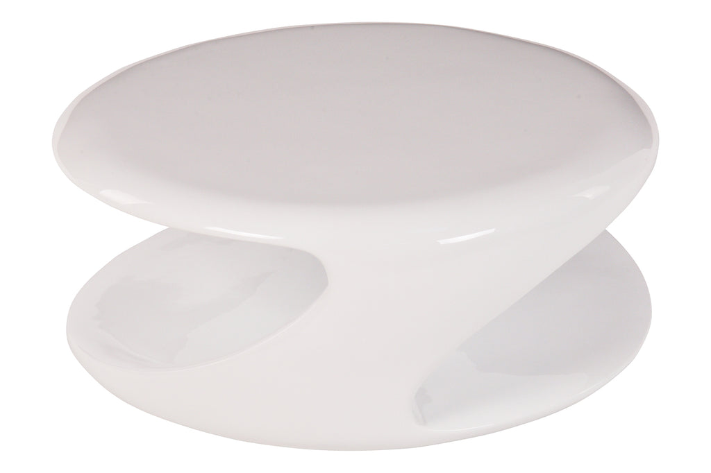 Sales Fever - Couchtisch 80x80x33 cm weiß Fiberglas