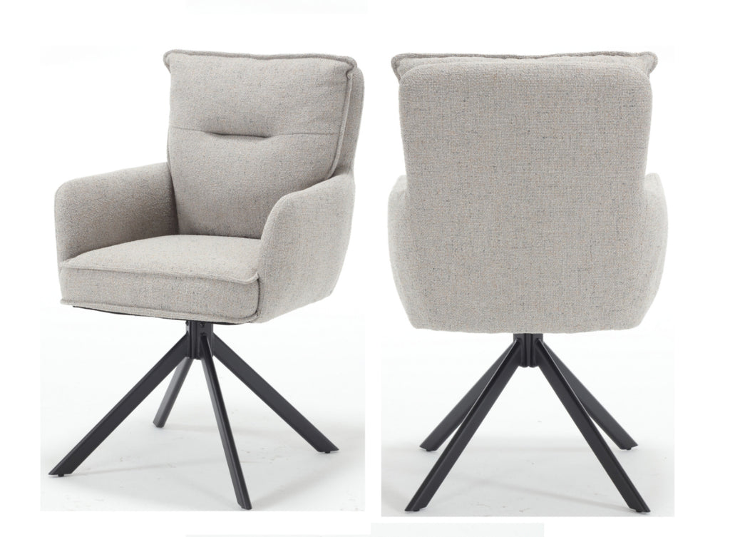 Sales Fever - Armlehnstuhl Strukturstoff Grau