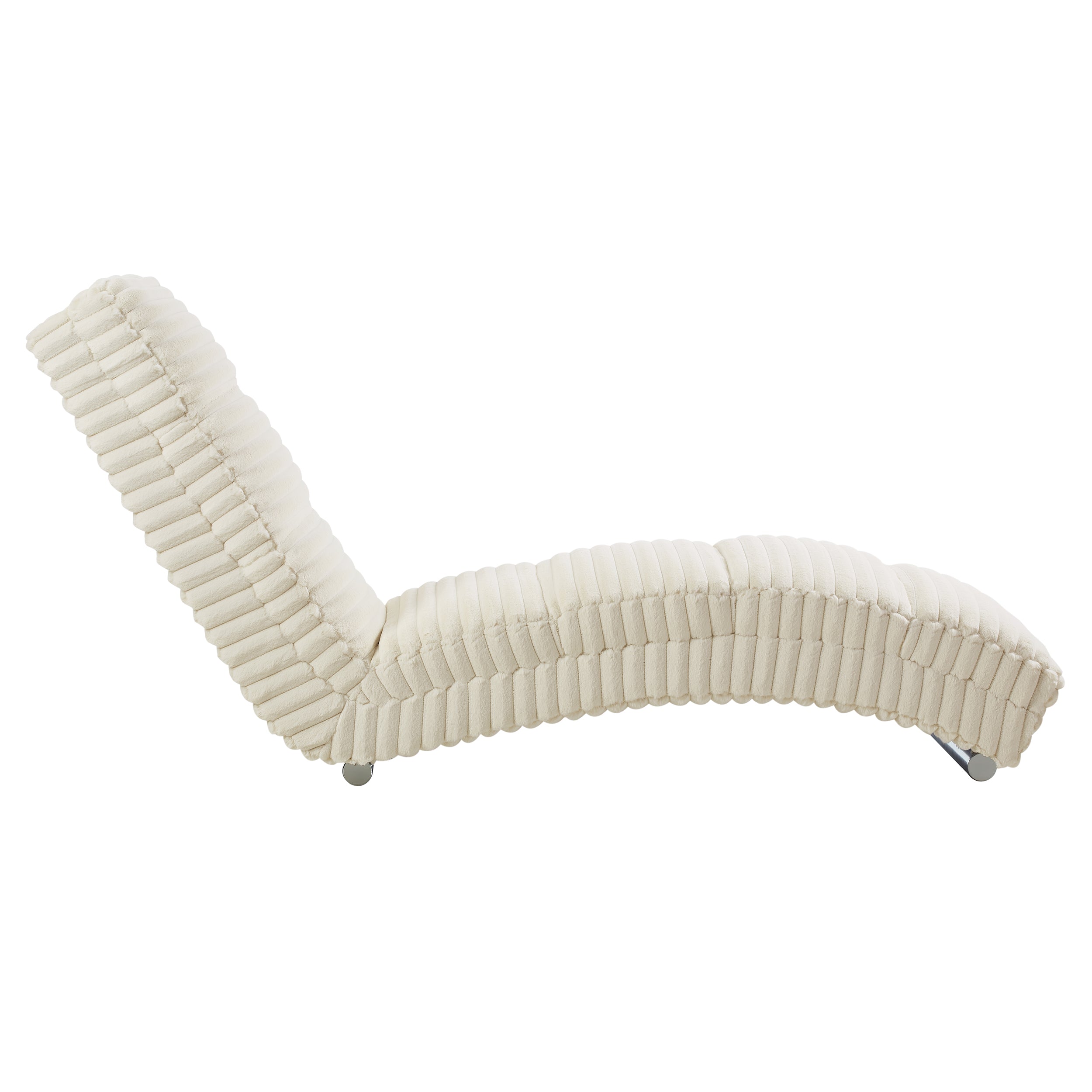 Sales Fever - Chaiselongue Plüsch-Cord Beige