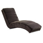 Sales Fever - Chaiselongue Plüsch-Cord Schwarz