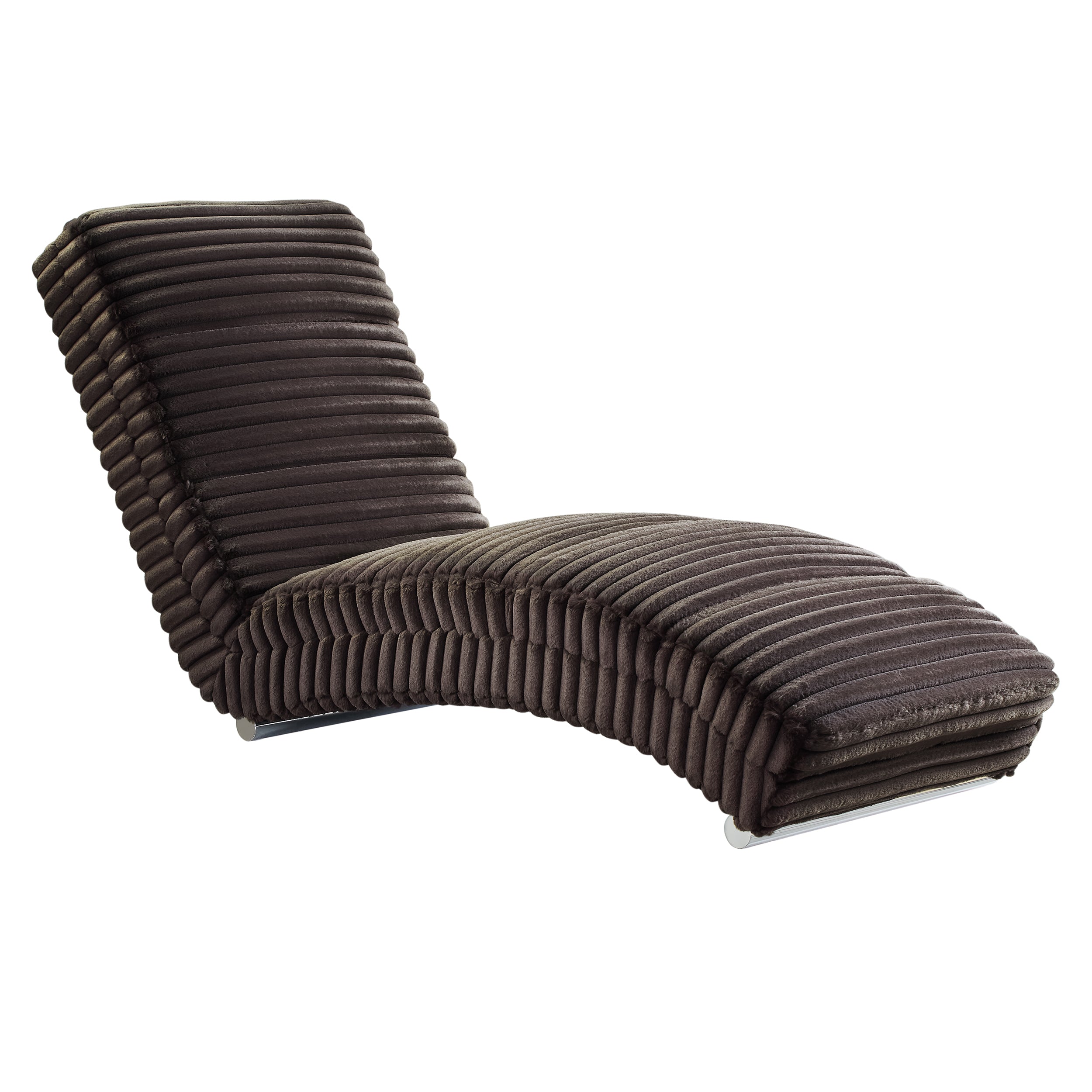 Sales Fever - Chaiselongue Plüsch-Cord Schwarz
