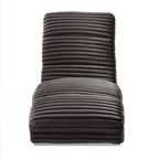 Sales Fever - Chaiselongue Plüsch-Cord Schwarz