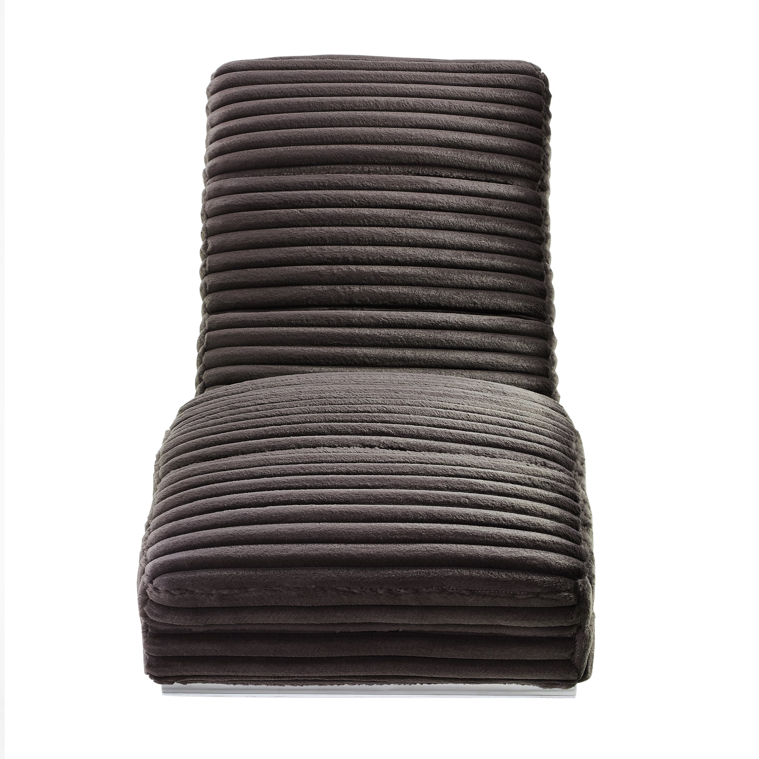 Sales Fever - Chaiselongue Plüsch-Cord Schwarz