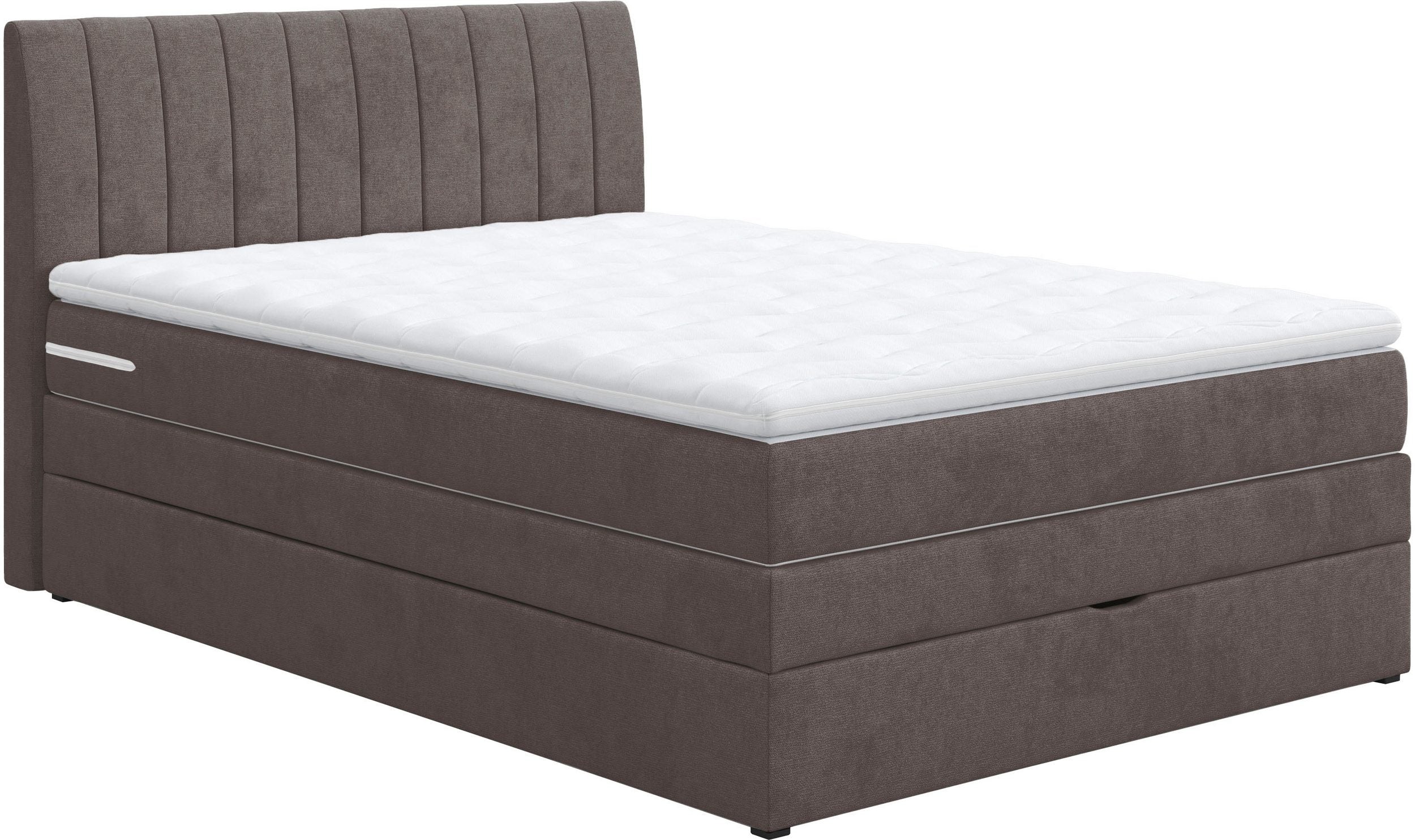 Boxspringbett 140cm Shark inkl. Bettkasten und Topper