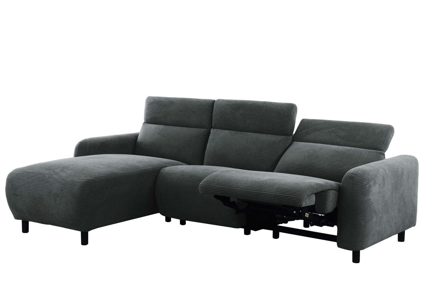 Ecksofa Cord mit manueller Relaxfunktion