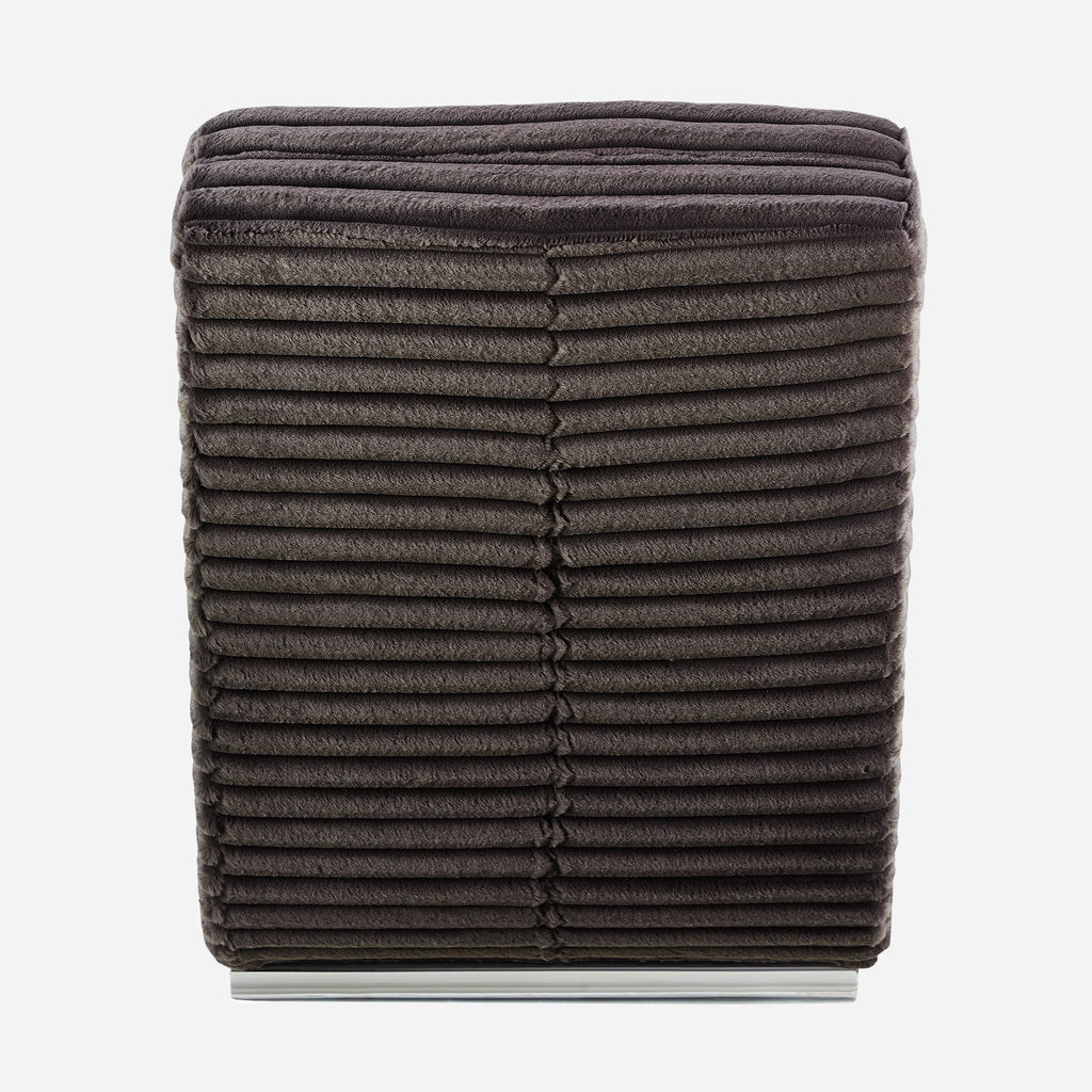 Sales Fever - Chaiselongue Plüsch-Cord Schwarz