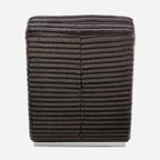 Sales Fever - Chaiselongue Plüsch-Cord Schwarz