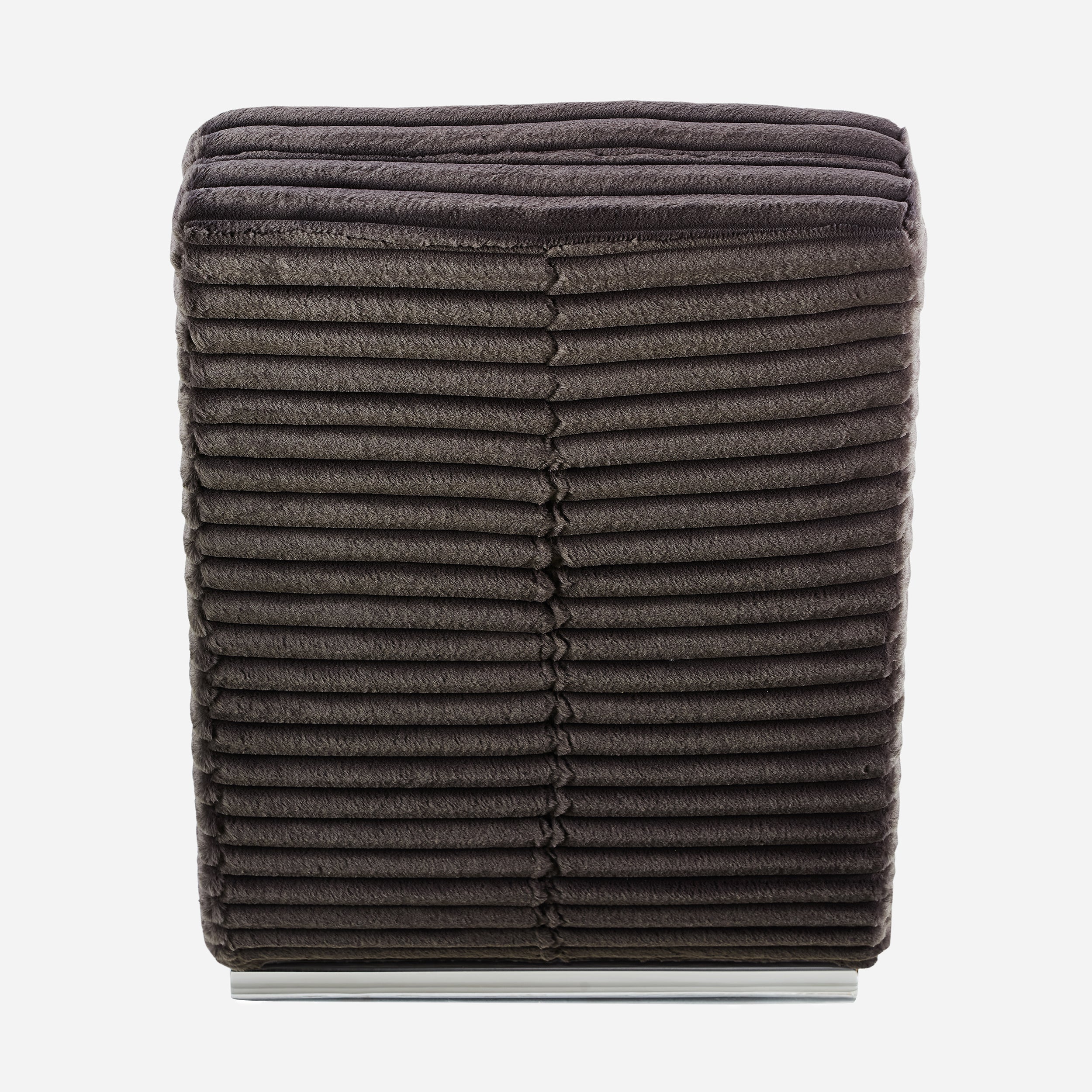 Sales Fever - Chaiselongue Plüsch-Cord Schwarz