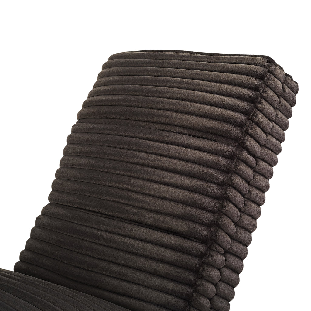 Sales Fever - Chaiselongue Plüsch-Cord Schwarz